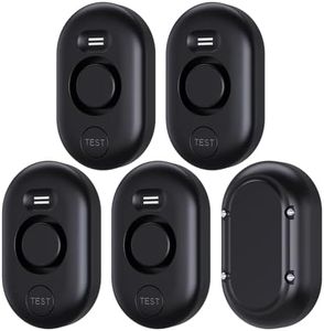 5 Pack WD60 Water Leak Detectors for Home, 100dB Water Sensor Alarm for Basement, Leakage Detection Device for Pipe/Drain/Under Sink Drip, Floor Flood in Bathroom/Kitchen/Toilet/Laundry Room, Black