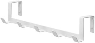 YAMAZAKI home Smart Wide Over The Door Rack, White