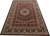 Valley Craft Acrylic Rugs New Kashmiri Persian Design Traditional Silk Touch Extra Look Carpet for Living Room, Bedroom & Hall (Color Multicolor A Size 5 X 7 Feet)