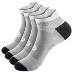 Compression Socks No Show Plantar Fasciitis Sock for Men and Women, Best Low Cut Athletic Running Socks Arch Support Ankle Socks for Plantar Fasciitis, Cycling, Athletic, Gym