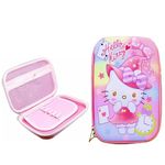 Amitasha 3D Pencil Box Case Large Capacity EVA Pencil Pouch Zip Closure Stationery Organiser for School Girls Birthday Gift Supply