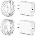 YEAHFUN [Apple MFi Certified] iPhone 14 13 12 11 Fast Charger 10FT, 2Pack 20W USB C Wall Charger Block Fast Charging Cube + Long USB-C to Lightning Cable for iPhone 14/Plus/13/12/Pro Max/Mini/XS iPad