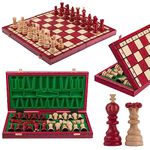 Stunning PEARL XL Large Wooden Chess Set 42cm / 16in. Very Popular Europen Hand Crafted Chess for Kids for Adults