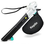 Keplin 3500W Corded Leaf Blower Vacuum & Mulcher, 3-in-1, 35L Bag, Wheels