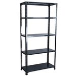 Mil-Nil Prime CRC Sheet 5 Shelf Multipurpose Storage Rack, 72 x 36 x 15 Inch, 20 Gauge self 14 Gauge Angle (Grey) 14 Gauge Angles