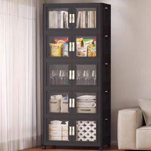 920QT Stackable Storage Bins with Lids, 230Gal Foldable Storage Cabinets