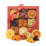 Walnut Tree | Dried Fruits Gift Box | Selection of Pineapple, Strawberry, Orange, Cherry, Apricot, Kiwi and Mango | Suitable for Vegans, Vegetarian, Halal, Kosher and Gluten Free Diets | 650g Pack