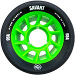 Atom Savant Skate Wheels Black 95A Set of 4