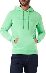 Champion Legacy American Classics Heavy Powerblend Terry Logo Sudadera con capucha, Verde Claro, S, Hombre