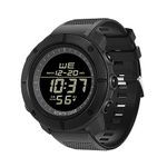 NORTH EDGE Digital-Watch Sports Watch - Wrist Watches for Men Large Face Waterproof with Stopwatch Alarm EL Back Light - Tank, Black, outdoor