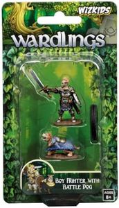 Wizkids WZK73320 Miniatures Boy Fighter & Battle Dog,Multi-colored