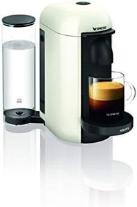 Nespresso Machine à Café Krups Vertuo Plus Blanc Ivoire Cafetière Espresso YY3916FD