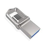 RAOYI 128GB Type C Flash Drive USB 3.0 Metal Dual OTG Memory stick for USB-C Smartphones, Tablets & New MacBook, Silver