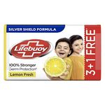 Lifebuoy Lemon Fresh 100% Stronger Germ Protection Soap Bar|| 4 x 125 g