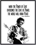 Jimi Hendrix Poster,- Inspirational Wall Art Print - Graffiti Street Art, Urban Home or Wall Decor - Gift for 60's Music, Woodstock Fans, Guitarists, Musicians - 8x10 Quote Photo Picture