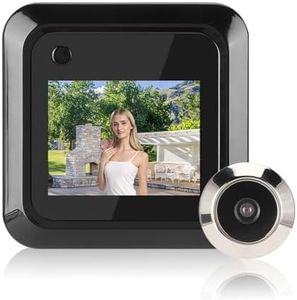 Digital Door Viewer, 2.4in LCD Screen Electronic Door Viewer Bell Peephole, 95° Wide Angle Peephole Camera Eye for Apartment Home Security
