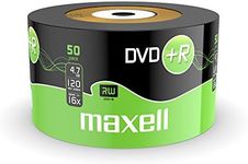 Maxell DVD+R 4.7 GB 16X 120 Min Video - Matt Silver (50 Disk - Shrink Wrapped)