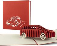 Diese-Klappkarten Unusual 18th and 21st birthday greeting card, congratulations on passing your driving test, gift voucher card for 18th and 21st birthday, pop up car card, T07