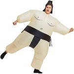 YEAHBEER Inflatable Sumo Costume Blow Up Costume Halloween Cosplay Costumes for Adult