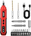 AMIR Mini Electric Screwdriver Kit, Rechargeable Precision Screwdriver Set with LED Lights & USB Cable, 5 Speeds Adjustable, Magnetic Repair Tool Kit for Electronic PC iPhone MacBook