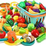 Uandhome 30 Pcs Cutting Play Food T