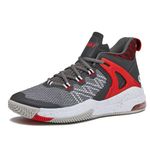 AND1 Turnaround Men’s Basketball Shoes, Indoor or Outdoor Basketball Sneakers for Men, Street or Court, Sizes 7-16, Black, 11.5 Women/10 Men