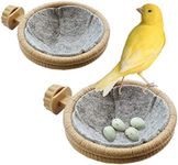 FOIBURELY 2 Sets Bird Nest Canary Finch Parrot Nest with Felt（4.5 inches）