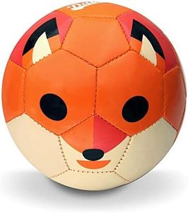 Daball Kid and Toddler Soccer Ball - Size 1 and Size 3, Pump and Gift Box Included (Size 1, Terry, The Fox)