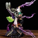 One Piece Figures, Roronoa Zoro Figure Statue 20cm/7.9inch Land of Wano Country Zoro Figurine Cartoon Doll Toys Anime Collection Decoration for Anime Fans