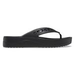 Crocs Women's Baya Platform Flip Sandal, Black, 4 UK