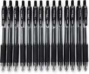 Zebra - Sarasa Retractable Gel Ink Rollerball - Fast Drying - 0.7mm - Black - Pack of 14