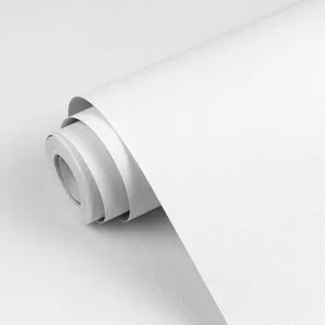 Qianglive White Contact Paper Solid White Peel and Stick Wallpaper 17.3"x1200" Matte Self Adhesive Waterproof Vinyl Roll for Bathroom Kitchen Backsplash Cabinets Shelf Liners Drawers