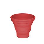 Ecoart Silicone Collapsible Portable Travel Cup Foldable Expandable Camp Cup for Camping and Hiking (Red)