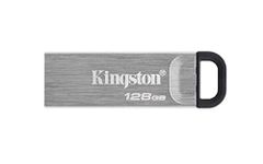 Kingston DataTraveler Kyson USB 3.2 Gen 1 Flash Drive 128GB - Stylish Capless Metal Case