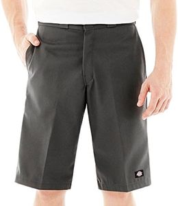 Dickies Mens 13 Inch Relaxed Fit Multi-Pocket Short, Charcoal Gray, 36