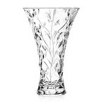 Lorren Home Trends Laurus Crystal Vase, 7.75x7.75x11-Inch