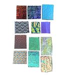 Assorted Fusible Dichroic Glass on Black & Clear Backing - COE 90-2 Oz.