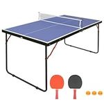 Mid-Size Table Tennis Table, 6ft Fo
