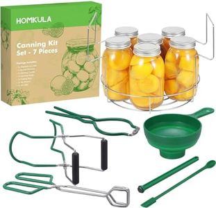 HOMKULA Canning Supplies Starter Kit - Canning Kits Set for Beginners, Canning Tools, Canning Accessories, Canning Equipment, Dishwasher Safe, Food Grade, V91, Green
