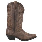 Laredo Women's Access Goat Snip Toe Cowboy Boots Traditional, Black Tan, 5.5 UK