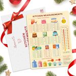 Levain & Co Kitchen Conversion Chart Magnet for Easier Cooking & Kitchen Baking - Vintage Kitchen Useful Gadgets - Cute Kitchen Accessories Gadgets - Cooking & Baking Accessories - Gifts for Bakers