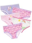 Peppa Pig Girls Underwear 5 Pack Multicolored Size 6