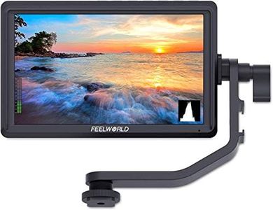 FEELWORLD FW568 6" Camera Field Video Monitor 4K HDMI Full HD 1920x1080 LCD 16:9 IPS Screen with Swivel Arm for DSLR Rig Sony Canon Nikon Olympus Pentax Panasonic