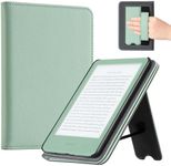 CoBak Case with Stand for for 6" Kindle (2024 & 2022, 11th Gen) – PU Leather Smart Cover with Auto Sleep/Wake & Hand Strap, Premium Protective Case for Kindle Basic,Sage-US-1