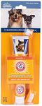 Arm & Hammer Complete Care Dog Dental Kit | 2.5oz Chicken Flavored Dog Toothpaste, Double Side Dog Toothbrush, Rubber Dog Finger Brush| Arm & Hammer Baking Soda Enhanced Formula