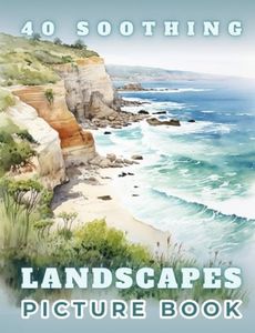 Picture Book 40 Soothing Landscapes: Activities for Dementia and Alzheimer's Patients | Gift to Read for Seniors | Product for Busy Boxes for Elderly People