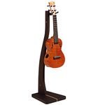 Zither Wooden Ukulele or Mandolin Stand - Handcrafted Solid Walnut Wood Floor Stands, Made in USA