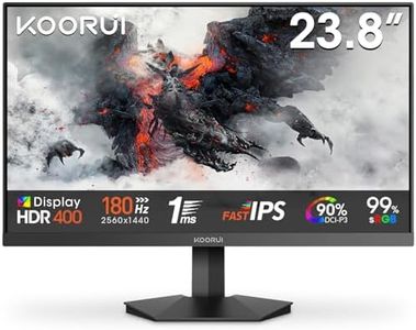 KOORUI G2421V 24 Inch Gaming Monitor,180Hz, Fast IPS, QHD 1440P, 1ms, Adaptive Sync, VESA Mountable, HDMI/DP, Low Blue Light, 99% SRGB