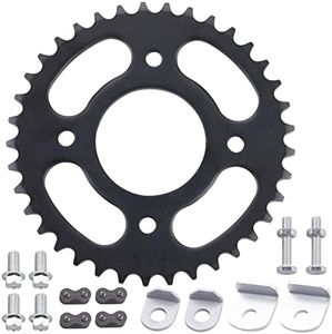 MWMNUN 420 Chain 37Tooth 58mm Rear Drive Sprocket Cog Compatible with Taotao SSR Taotao Coolster CRF50F Apollo Thumpstar Pit PRO Dirt Bike Black 50CC 70CC 90CC 110CC 125CC 140CC 160CC