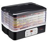 Cooks Professional Food Dehydrator | Food Dehydrators with Trays | Fruit Dryer Machine for Home | Adjustable Temperature Control and Timer 240W | (5 Tier)